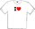 Camiseta "I LOVE" personalizada